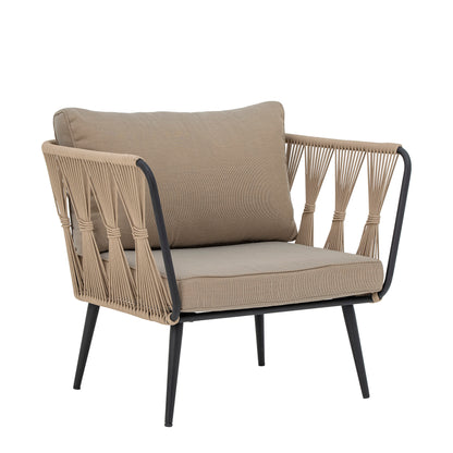 Pavone Lounge Chair Brown Metal