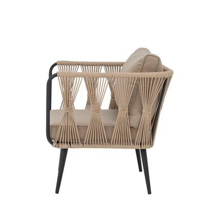 Pavone Lounge Chair Brown Metal