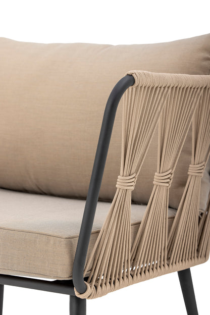 Pavone Lounge Chair Brown Metal