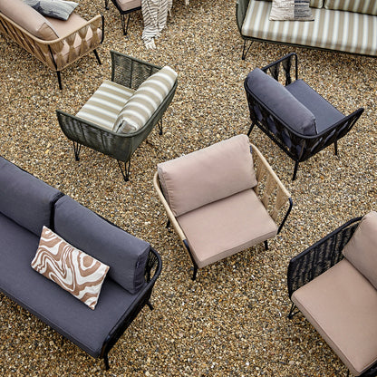 Pavone Lounge Chair Brown Metal