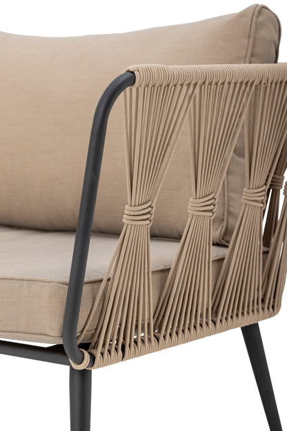Pavone Sofa Brown Metal