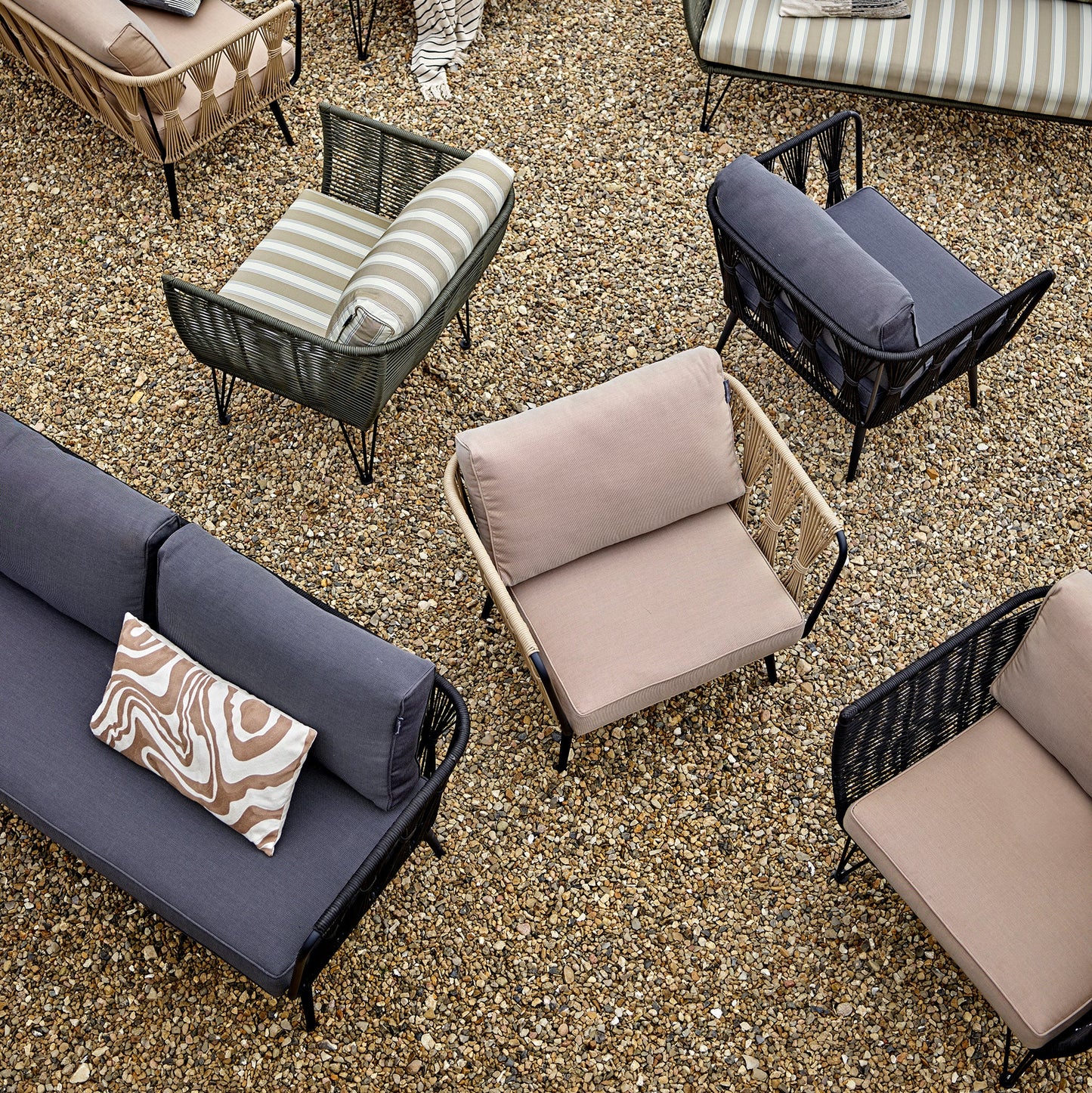Pavone Sofa Brown Metal