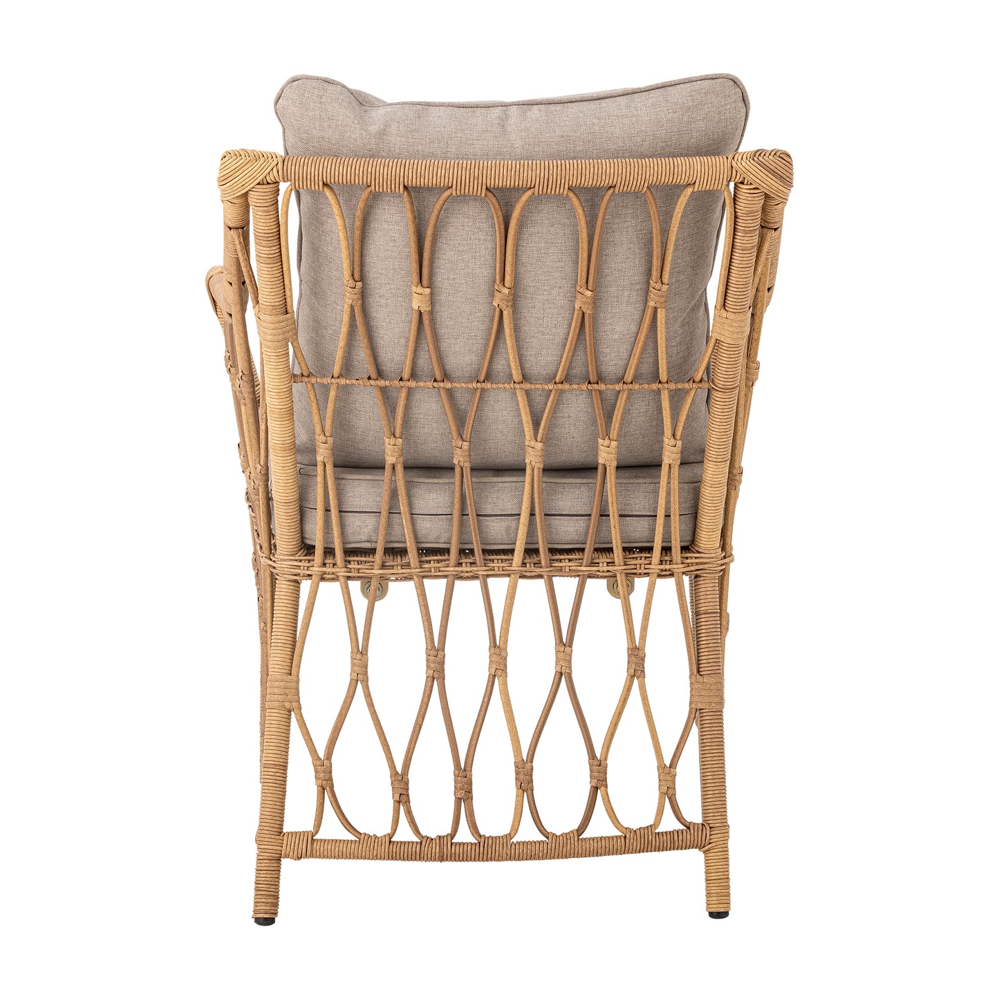 Belluce Lounge Chair with Stool Nature Polyrattan