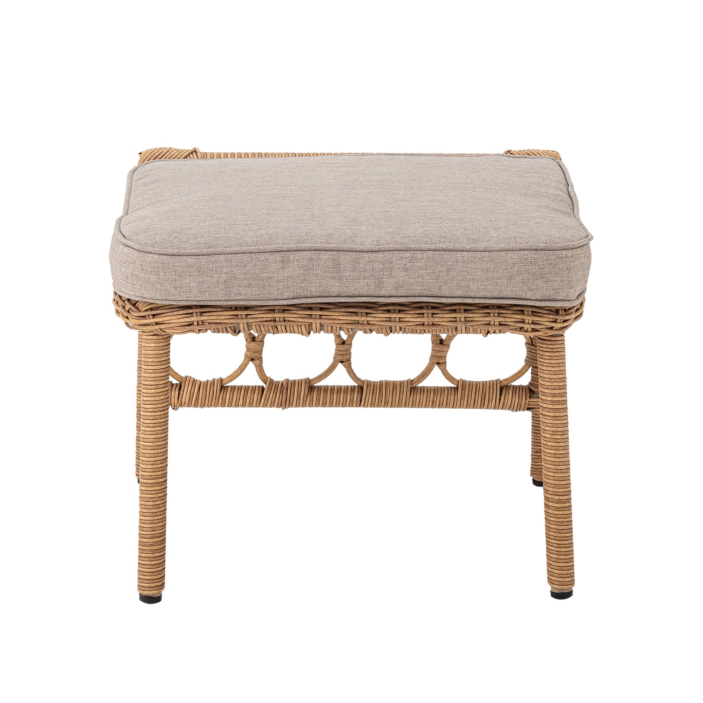 Belluce Lounge Chair with Stool Nature Polyrattan