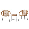 Dudine Lounge Set Nature Polyrattan
