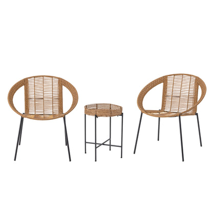 Dudine Lounge Set Nature Polyrattan
