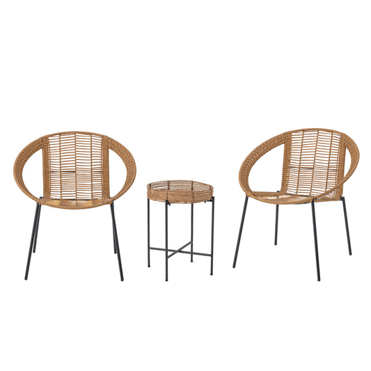 Dudine Lounge Set Nature Polyrattan