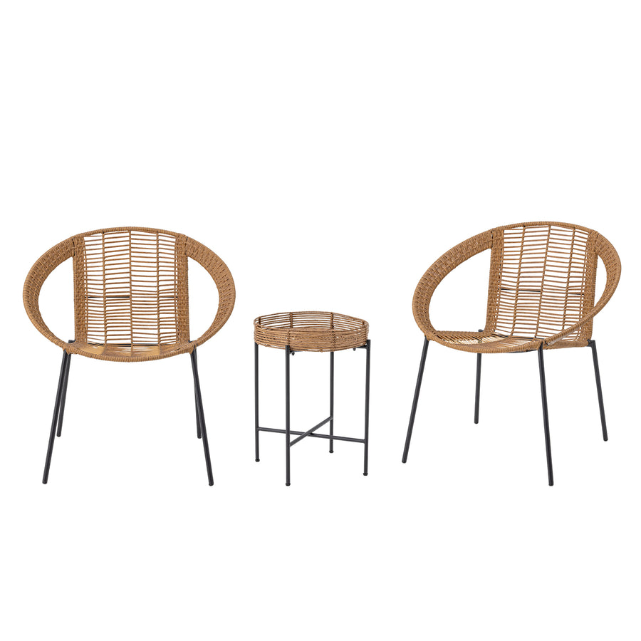 Dudine Lounge Set Nature Polyrattan