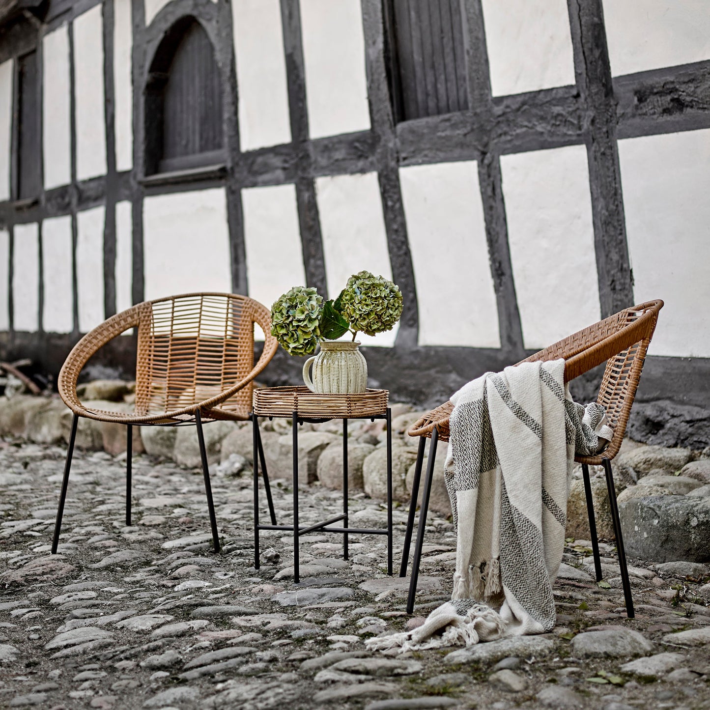 Dudine Lounge Set Nature Polyrattan