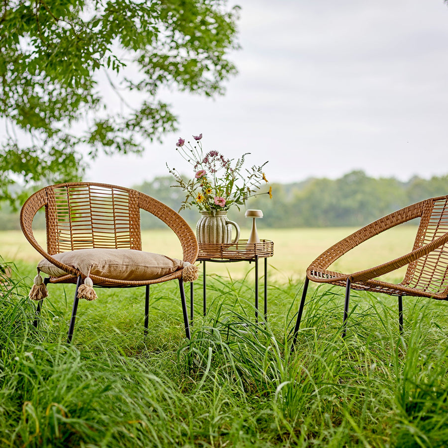 Dudine Lounge Set Nature Polyrattan