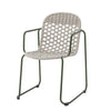 Calana Dining Chair Green Metal