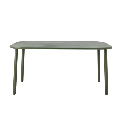 Calana Dining Table Green Metal