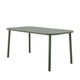 Calana Dining Table Green Metal