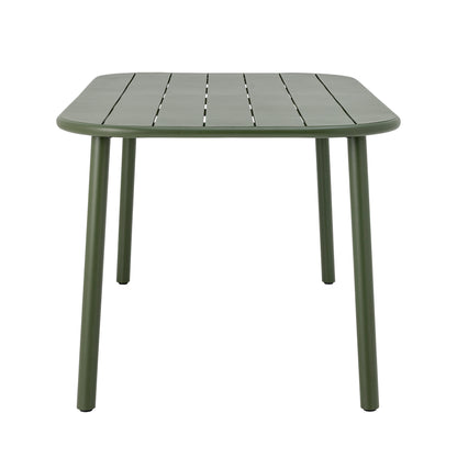 Calana Dining Table Green Metal