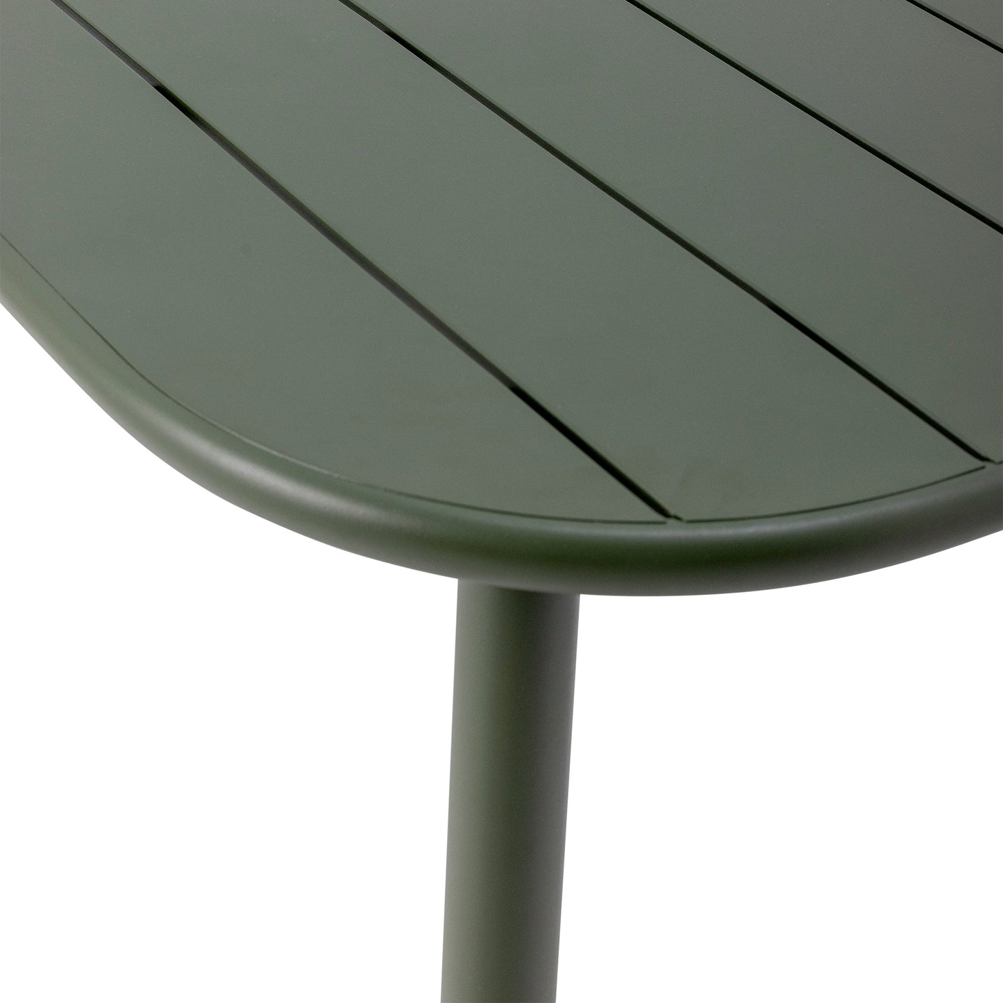 Calana Dining Table Green Metal