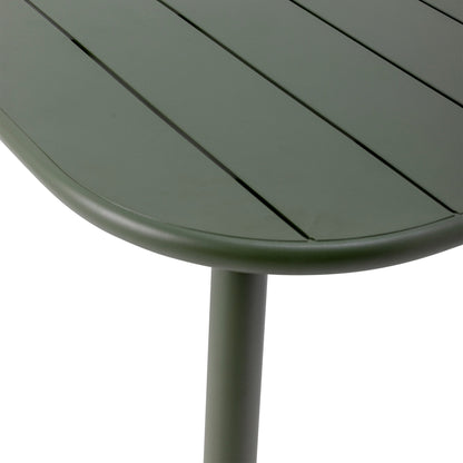 Calana Dining Table Green Metal