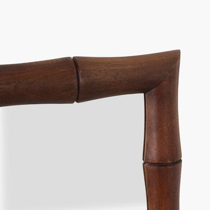 Faux Bamboo Mirror Brown