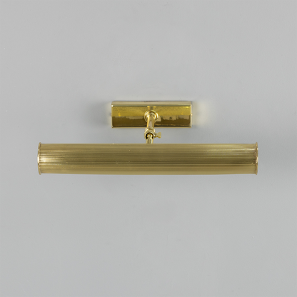 Cambridge Adjustable Reeded Brass Picture Light 35.5cm IP20