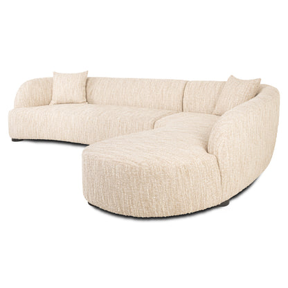 Lounge Sofa Pandora Beige Angora (Right)