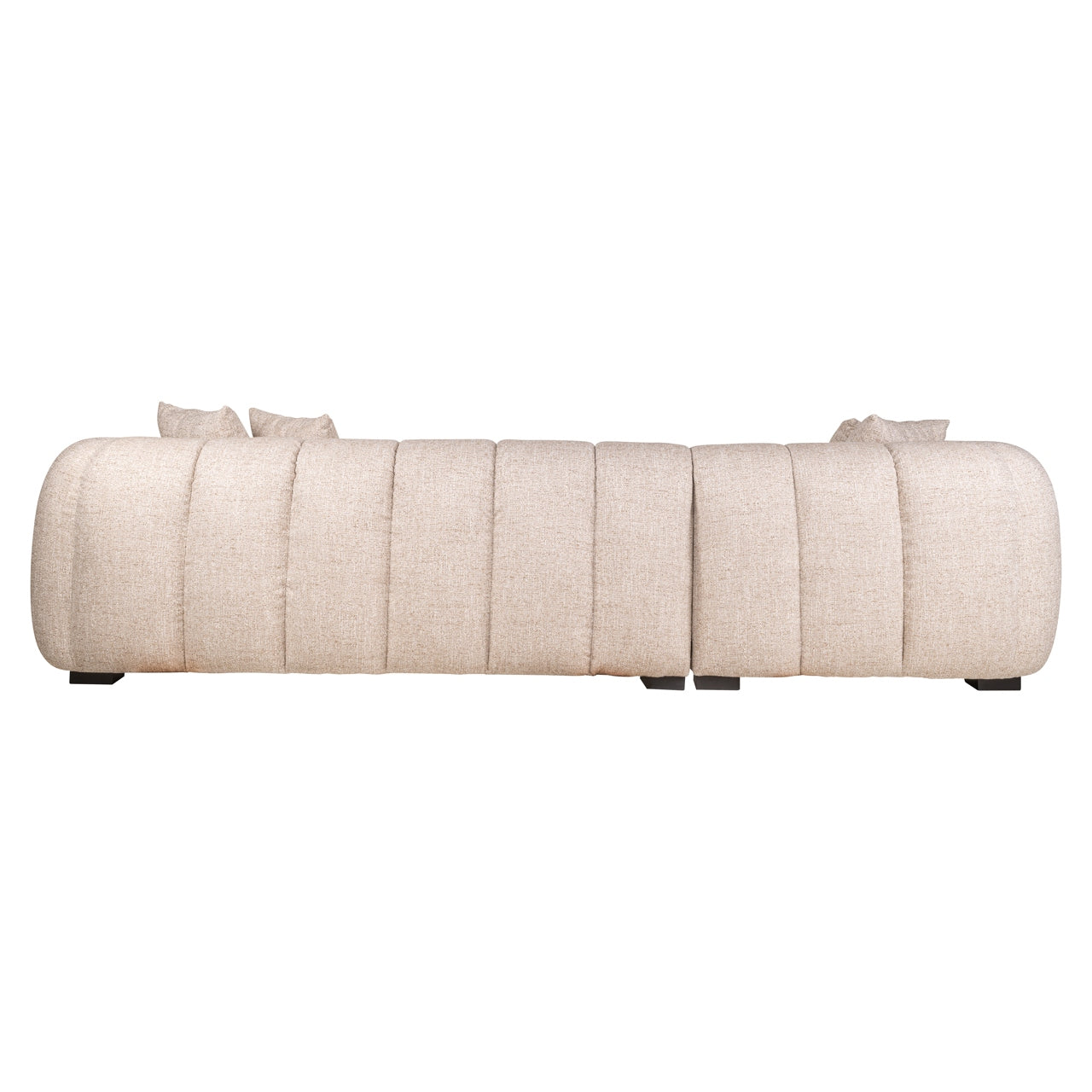 Sofa Novaro Cream Tweed Lounge Left Fire Retardant