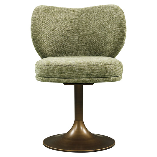 Amely Swivel Dining Chair Pistache Softweave