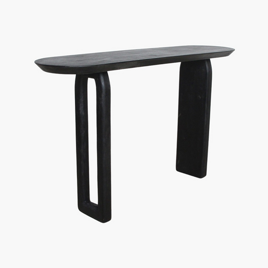Bullnose Console Table Black