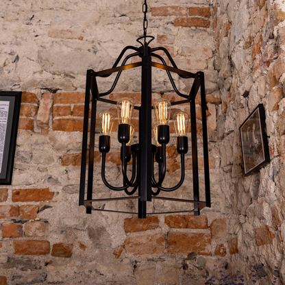 Portroe Indoor Hanging Pendant Lantern, 4-6 Light