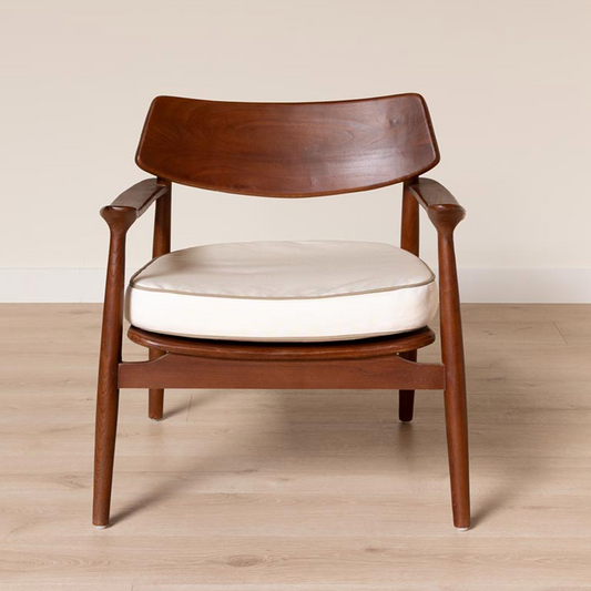 Armchair with mocha piping Caicos