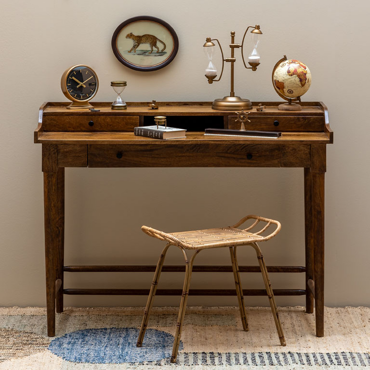 Beauvoir Desk with 3 Drawers