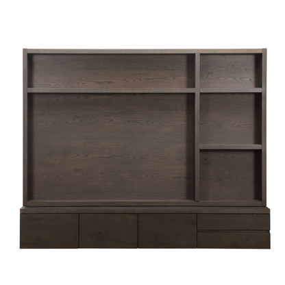 TV Cabinet Lachance Brown – 3 Doors, 2 Drawers