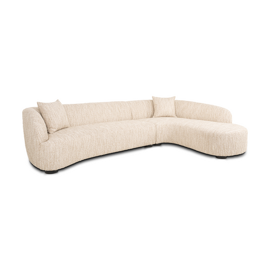 Pandora Sofa – Beige Angora (Right-Hand Lounge)