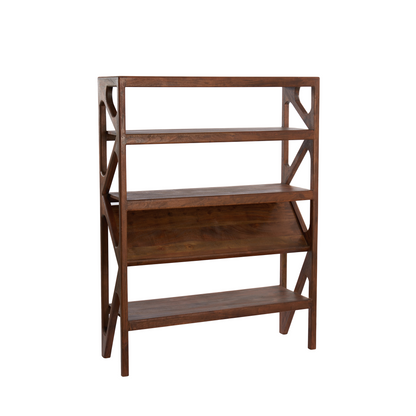 YUKI Acacia Dark Brown Open Cabinet