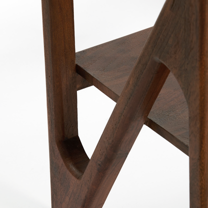 YUKI Acacia Dark Brown Open Cabinet