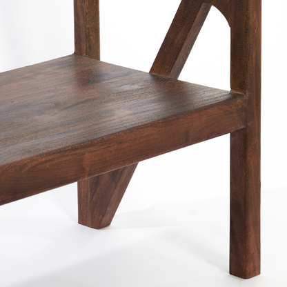 YUKI Acacia Dark Brown Open Cabinet
