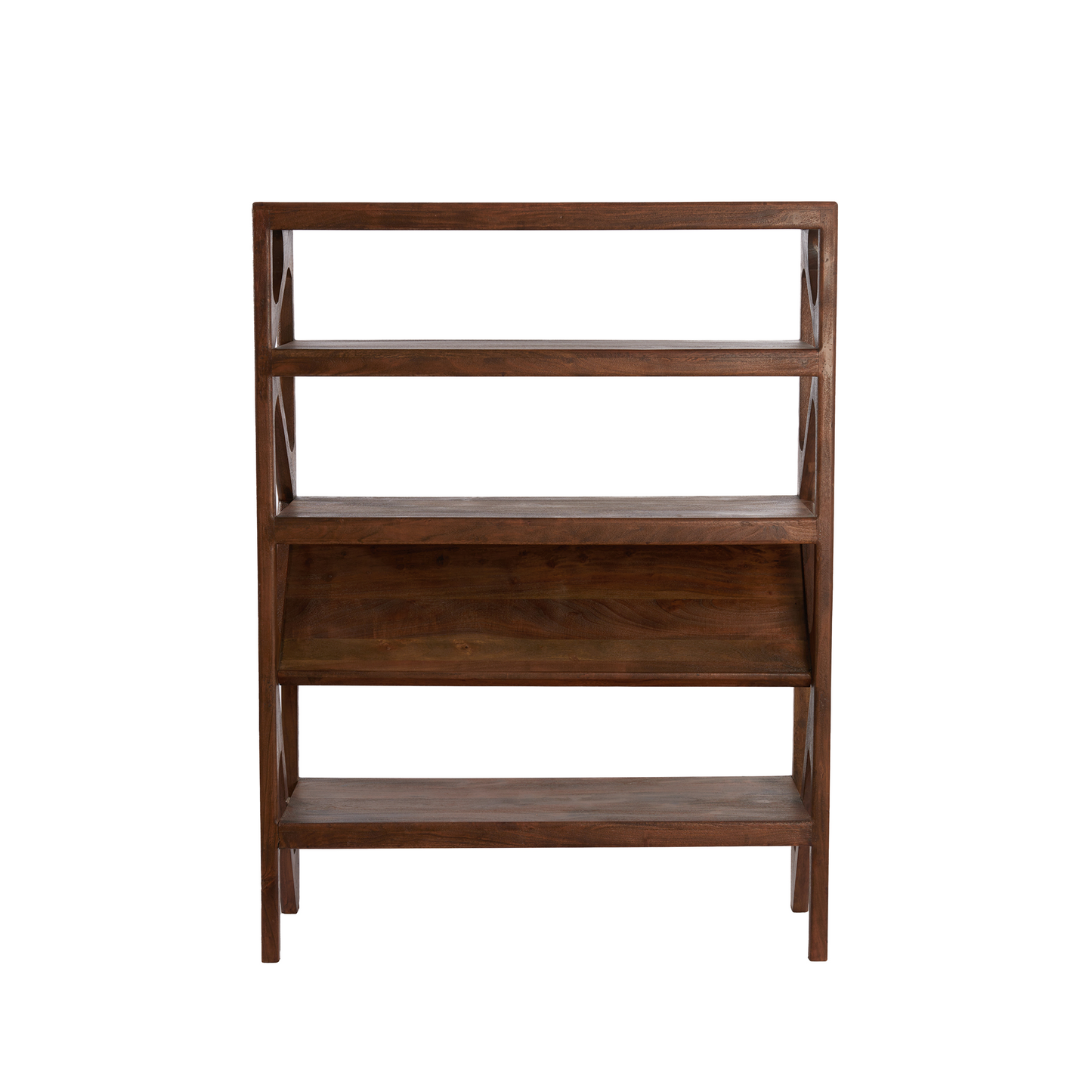 YUKI Acacia Dark Brown Open Cabinet
