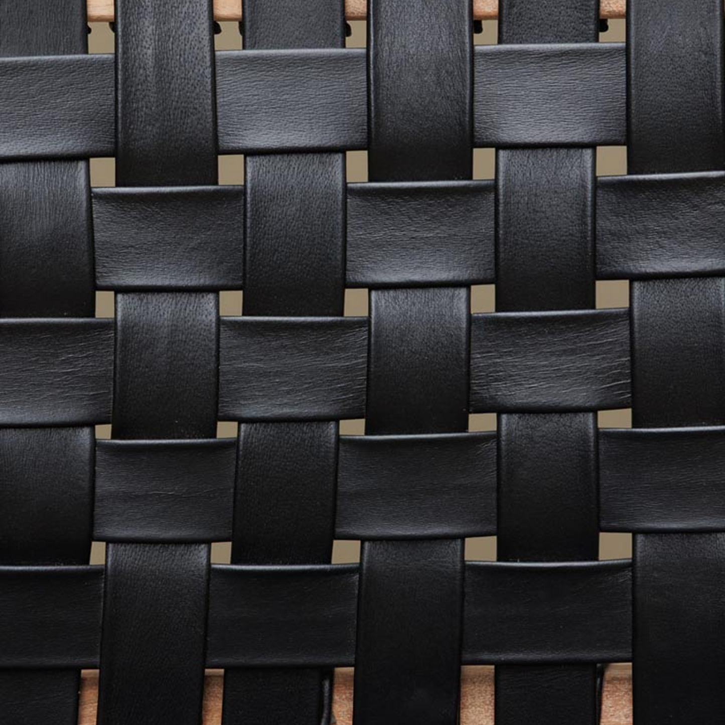 Leather Braided Bar Chair – Acacia Wood