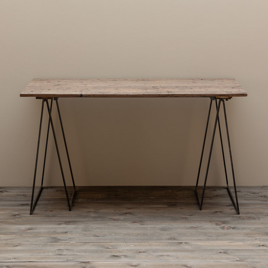 Desk Sutton – Reclaimed Wood & Iron Writing Desk