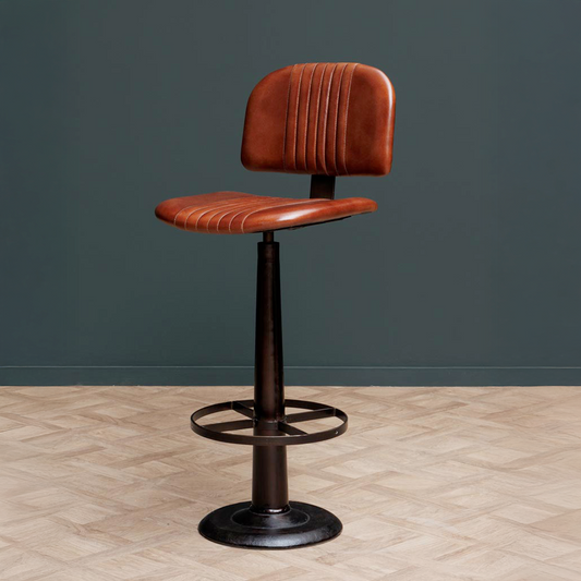 Cleveland Leather Bar Stool