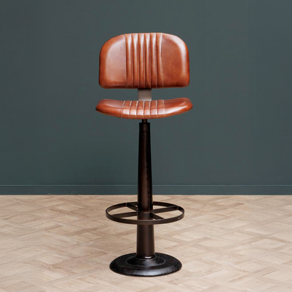 Cleveland Leather Bar Stool