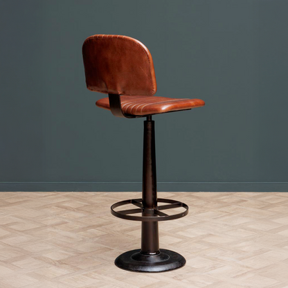 Cleveland Leather Bar Stool