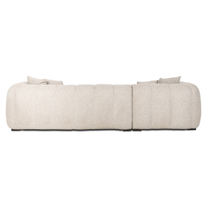 Novaro Natural Fancy Corner Sofa – Left Hand Lounge