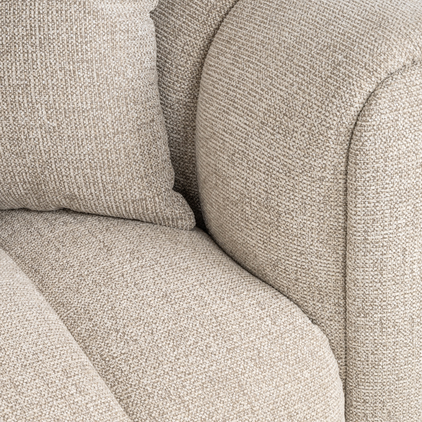 Novaro Natural Fancy Corner Sofa – Left Hand Lounge