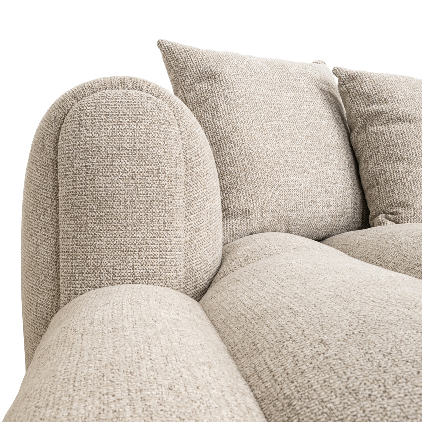Novaro Natural Fancy Corner Sofa – Left Hand Lounge
