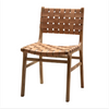 Itura Woven Leather & Mango Wood Dining Chair