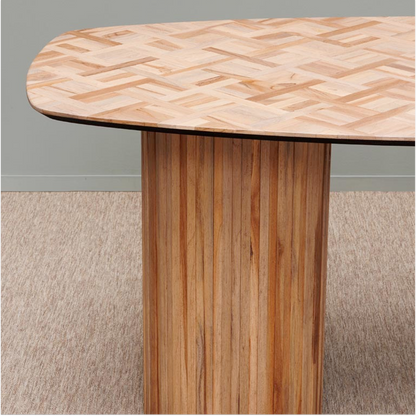 Alezan Oval Dining Table in Recycled Teak