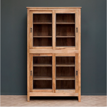 Gustave Sliding Door Display Cabinet