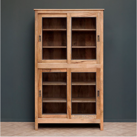 Gustave Sliding Door Display Cabinet