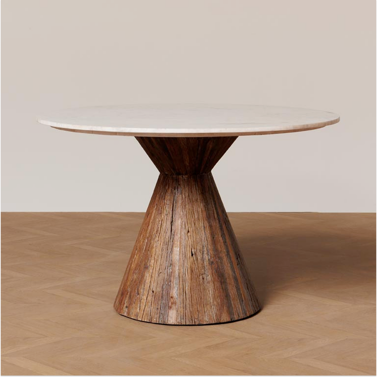 Alba Marble Top Round Dining Table