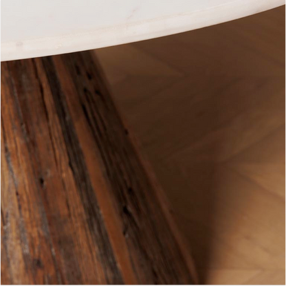 Alba Marble Top Round Dining Table
