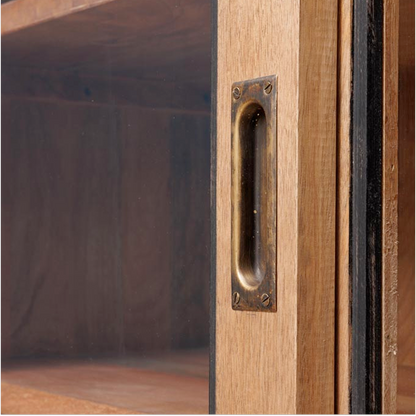 Gustave Sliding Door Display Cabinet